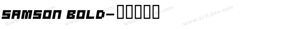 Samson Bold字体转换